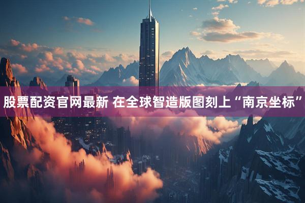股票配资官网最新 在全球智造版图刻上“南京坐标”